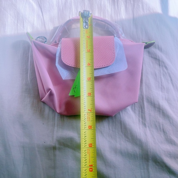 LONGCHAMP LE PLIAGE GREEN POUCH PINK - Picture 6 of 12